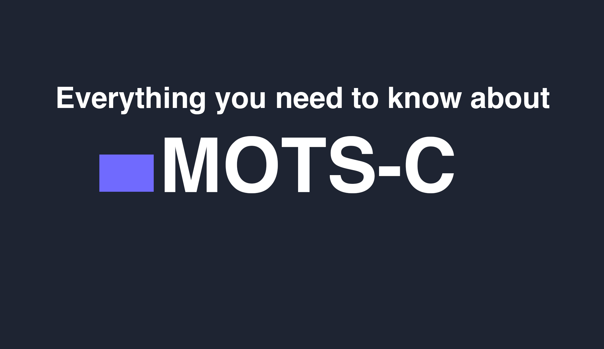 MOTSC Everything you need to know. World Of Peptides